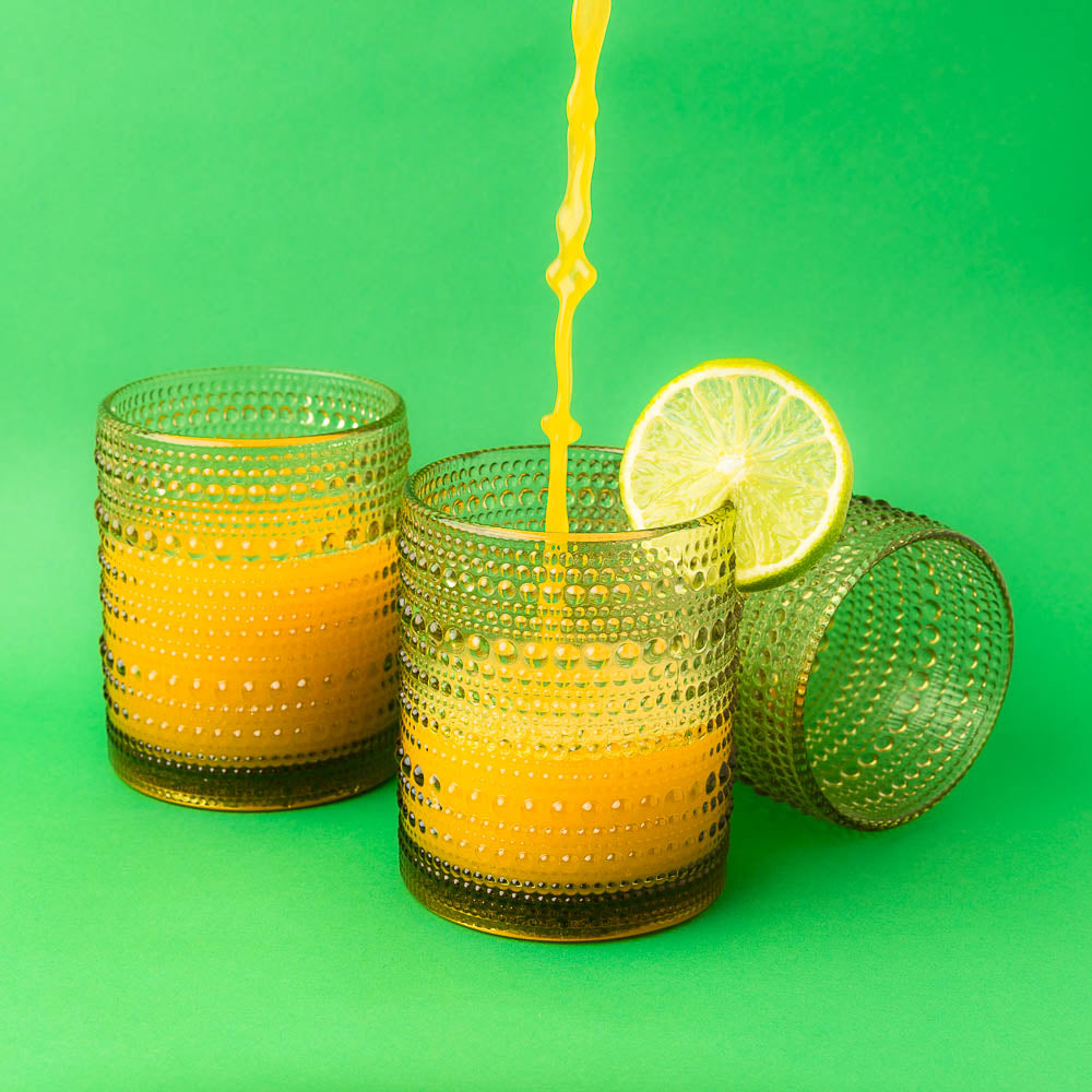 Meet your new favorite glass—textured for grip, styled for bold sips. From brunch juice to evening cocktails, MIZT glassware brings the vibe every time. ✨ Durable. Dotted. Deliciously different.
